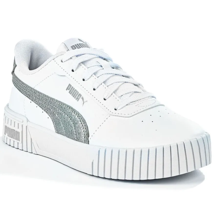 PUMA Baskets Femme Blanc Carina 2.0 Shine|Femme Baskets, Sneakers