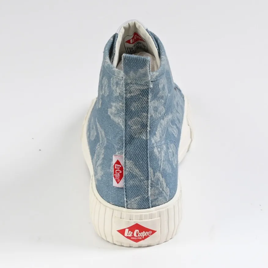 LEE COOPER Baskets Femme Bleu Imprime Fleuri |Femme Baskets, Sneakers