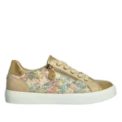 SCALINA Baskets Femme Dore |Femme Chaussures Confort