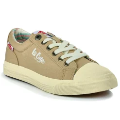 LEE COOPER Baskets Femme En Toile Beige |Femme Baskets, Sneakers