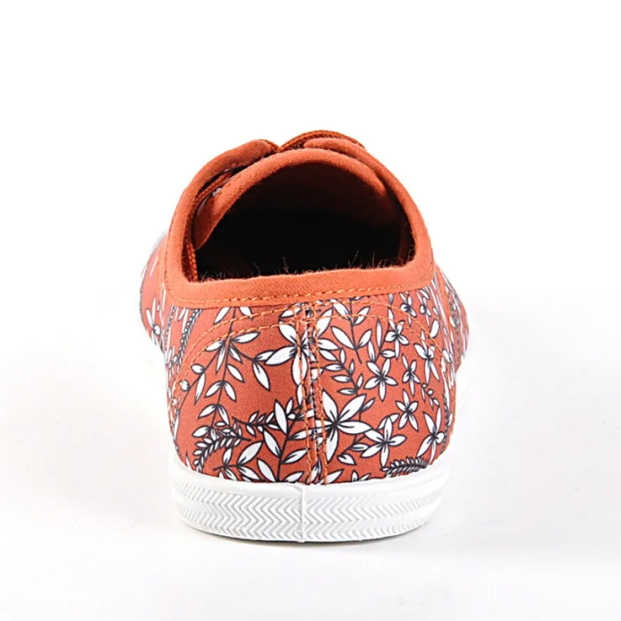 ADEIA Baskets Femme En Toile Camel A Fleurs |Femme Baskets, Sneakers