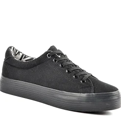 ADEIA Baskets Femme En Toile Noire |Femme Baskets, Sneakers