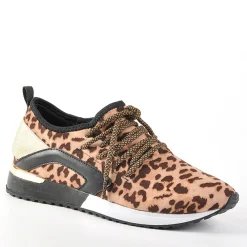 GIRL TIME Baskets Femme Leopard |Femme Baskets, Sneakers