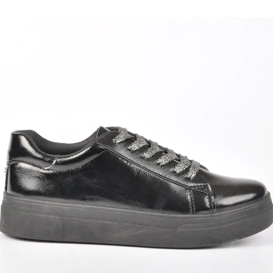 GIRL TIME Baskets Femme Noir|Femme Baskets, Sneakers