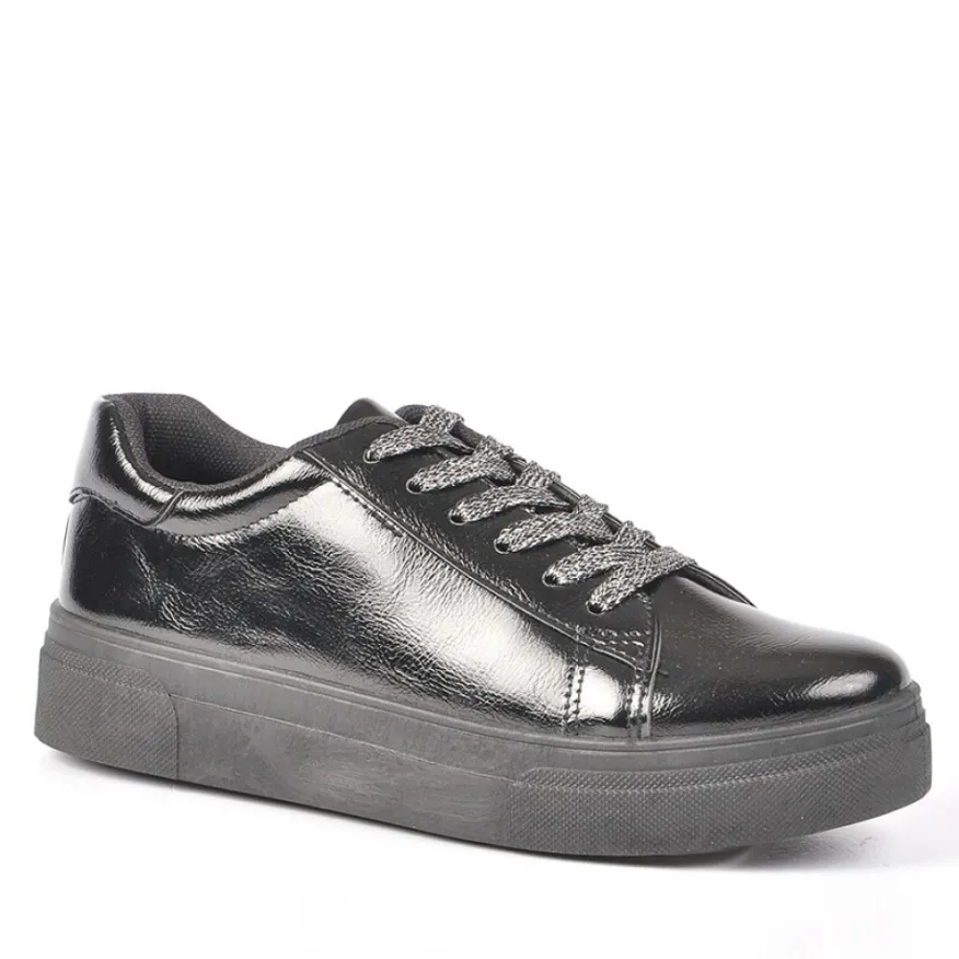 GIRL TIME Baskets Femme Noir|Femme Baskets, Sneakers