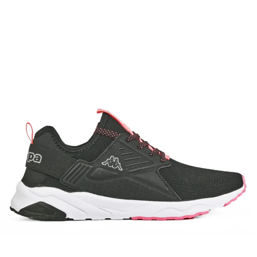 KAPPA Baskets Femme Noir Et Rose San Puerto|Femme Baskets, Sneakers