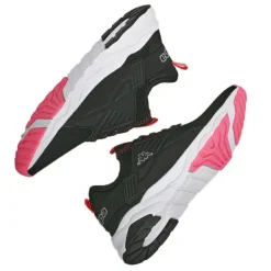 KAPPA Baskets Femme Noir Et Rose San Puerto|Femme Baskets, Sneakers