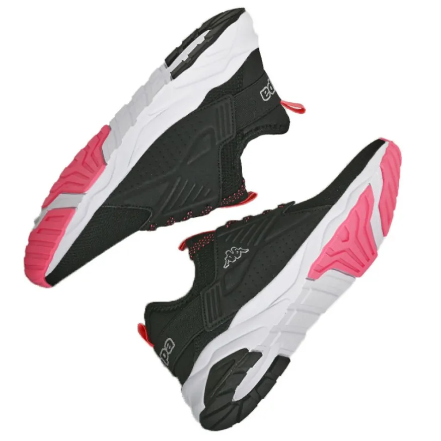 KAPPA Baskets Femme Noir Et Rose San Puerto|Femme Baskets, Sneakers