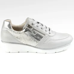 SCALINA Baskets Femme Argente|Femme Chaussures Confort
