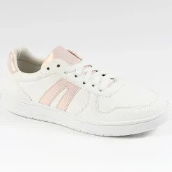 STREET LIFE Baskets Femme Blanc/Rose|Femme Baskets, Sneakers