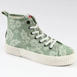 LEE COOPER Baskets Femme Vert Imprime Fleuri |Femme Baskets, Sneakers