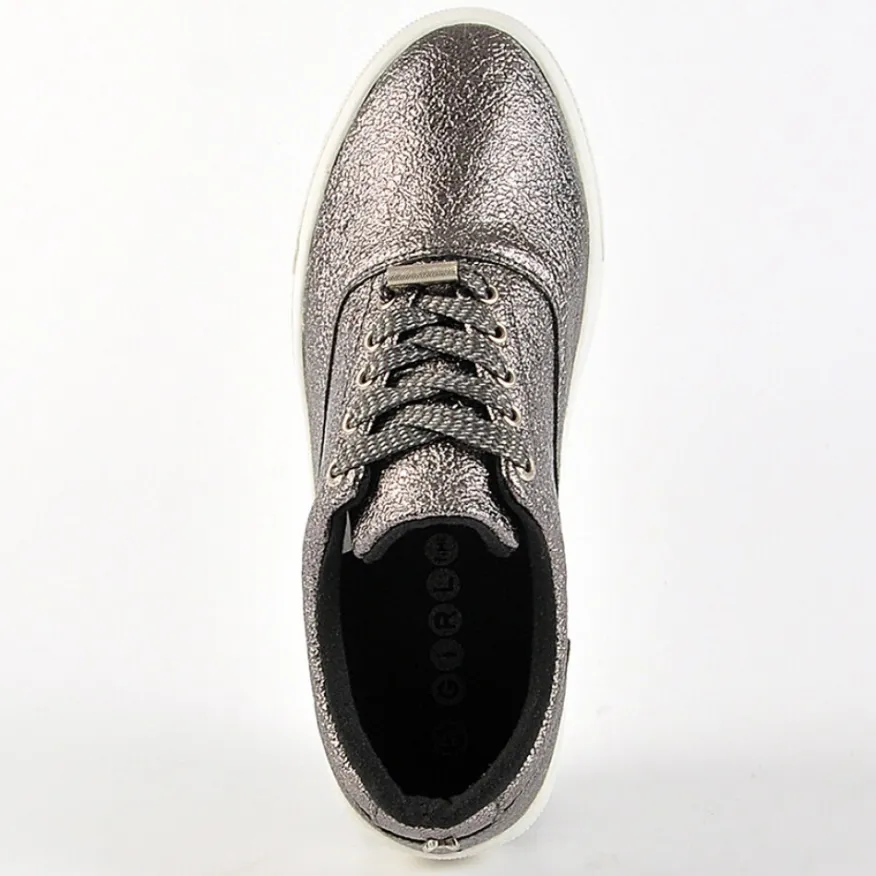 GIRL TIME Baskets Gris|Femme Baskets, Sneakers