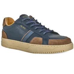 ALMA Baskets Homme En Cuir Bleu Marine |Homme Baskets, Sneakers