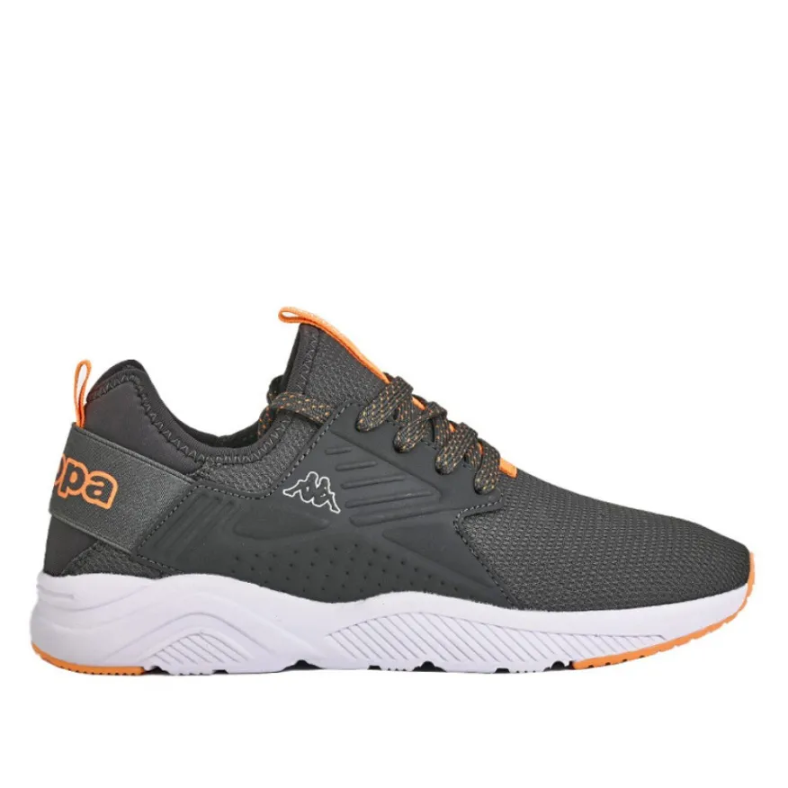 KAPPA Baskets Homme Gris Et Orange San Puerto|Homme Baskets, Sneakers