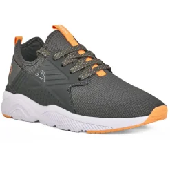 KAPPA Baskets Homme Gris Et Orange San Puerto|Homme Baskets, Sneakers
