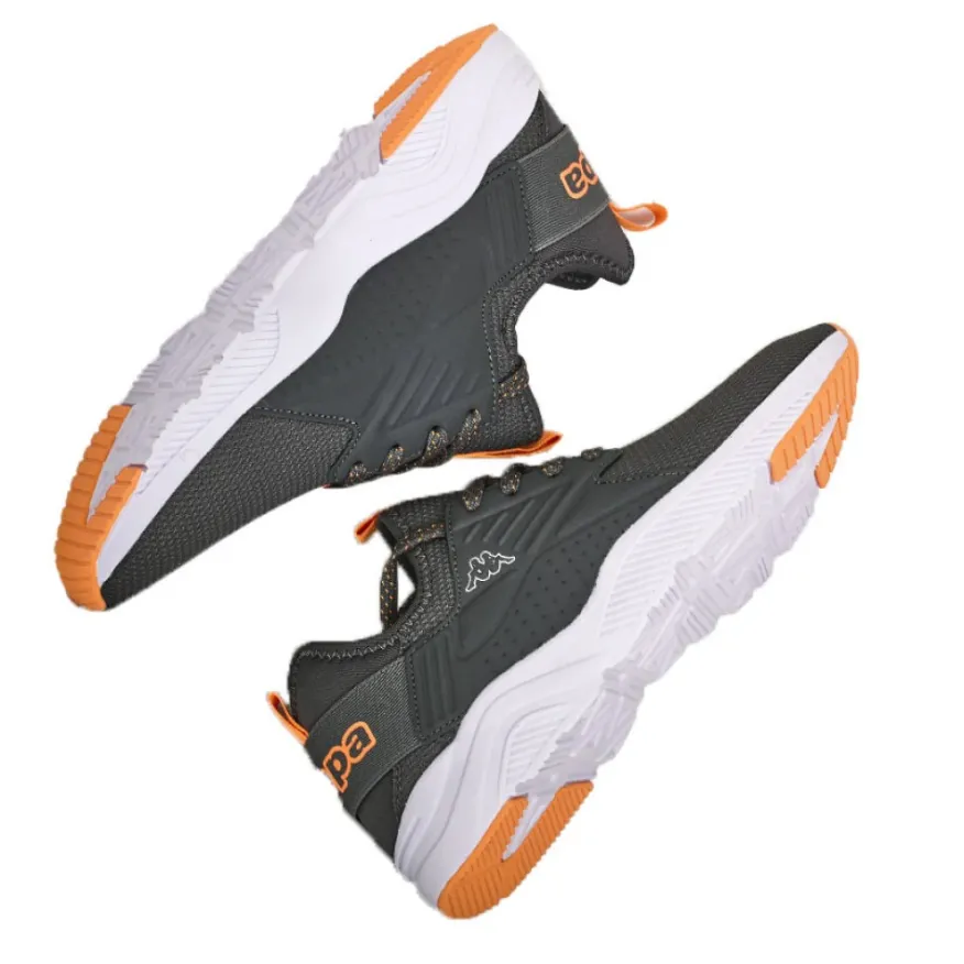 KAPPA Baskets Homme Gris Et Orange San Puerto|Homme Baskets, Sneakers