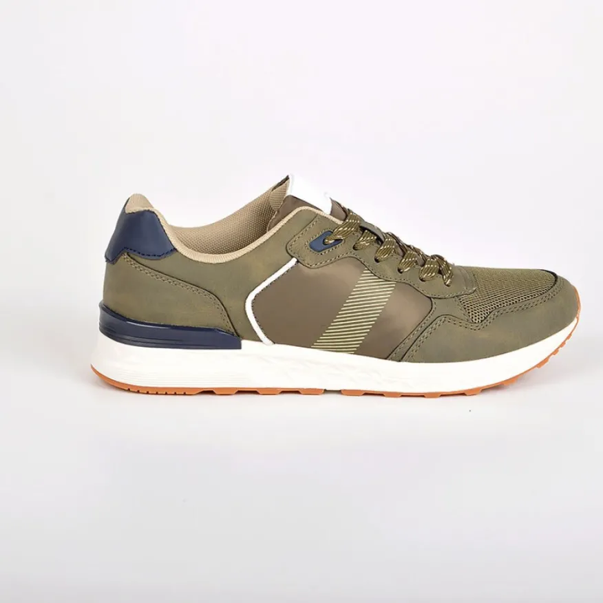 STREET LIFE Baskets Homme Kaki|Homme Baskets, Sneakers