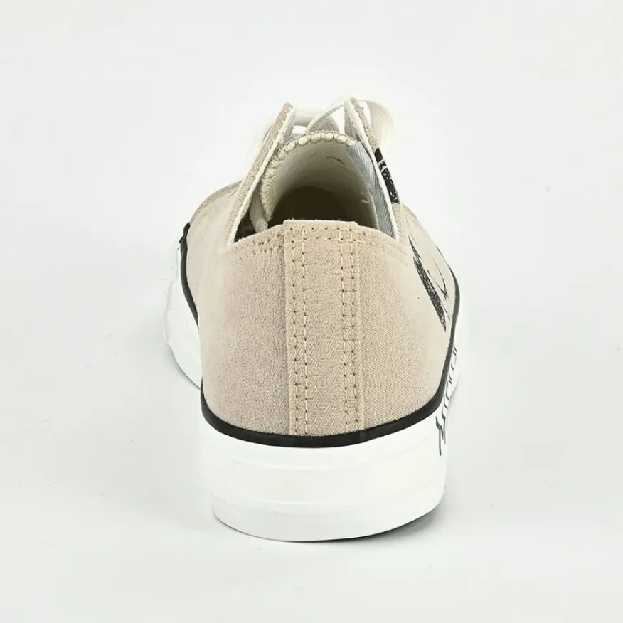 MICKEY Baskets Femme Beige|Femme Baskets, Sneakers