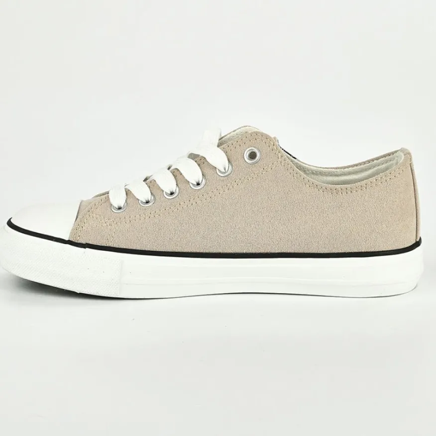 MICKEY Baskets Femme Beige|Femme Baskets, Sneakers