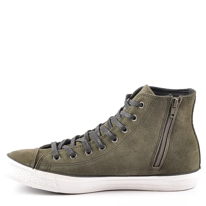 CARDIFF Baskets Montantes Aspect Velours Kaki|Homme Baskets, Sneakers