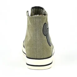 MICKEY Baskets Montantes Femme Kaki |Femme Baskets, Sneakers