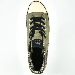 MICKEY Baskets Montantes Femme Kaki |Femme Baskets, Sneakers