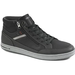 STREET LIFE Baskets Montantes Homme Avec Zip Pratique Sur Le Cote Noir|Homme Baskets, Sneakers