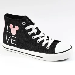 MICKEY Baskets Montantes Femme Noir|Femme Baskets, Sneakers