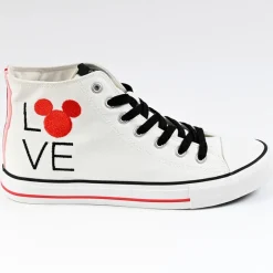 MICKEY Baskets Montantes Femme Blanc|Femme Baskets, Sneakers