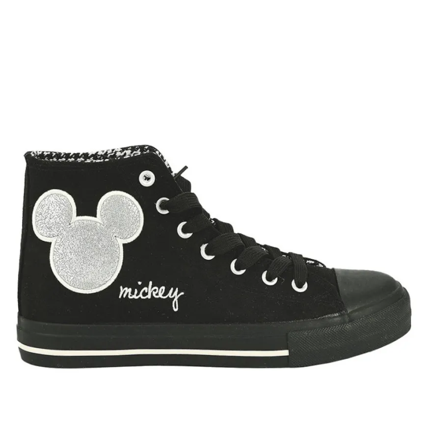 MICKEY Baskets Montantes Femme Noir|Femme Baskets, Sneakers