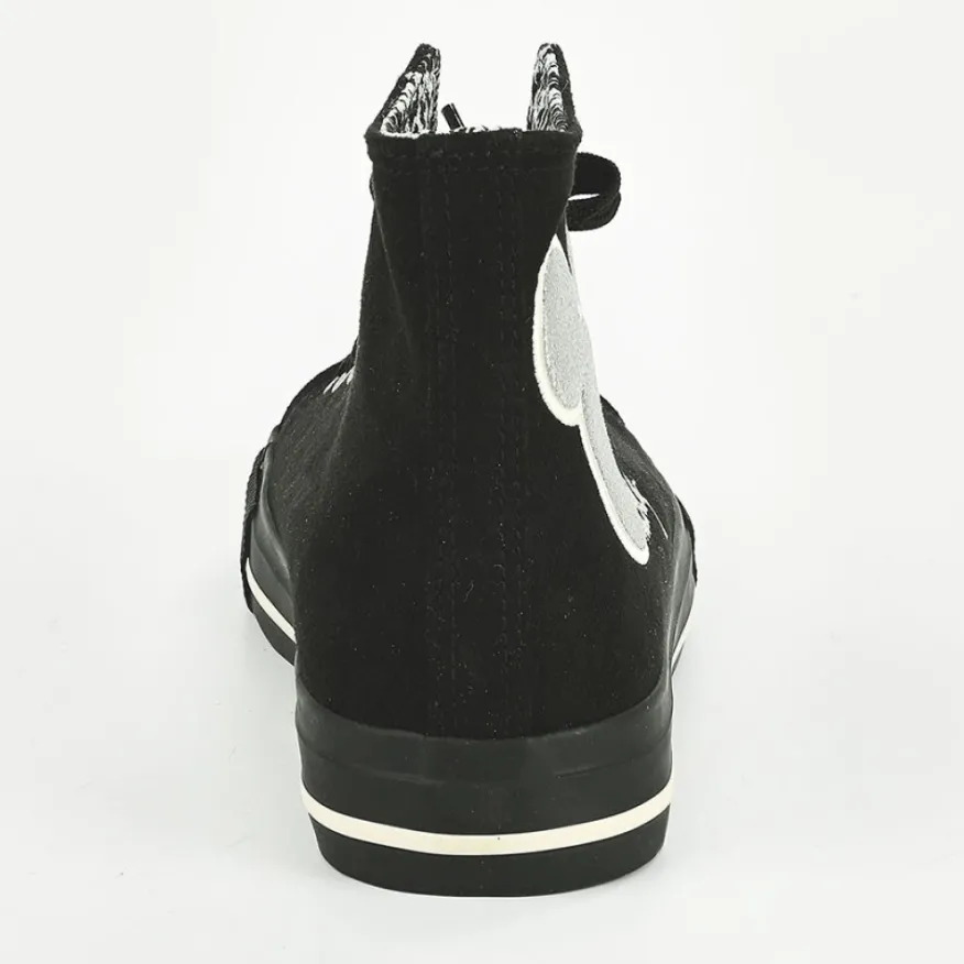 MICKEY Baskets Montantes Femme Noir|Femme Baskets, Sneakers