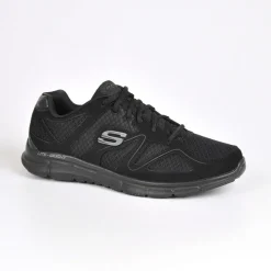 SKECHERS Baskets Satisfaction Flash Point Noir|Homme Baskets, Sneakers