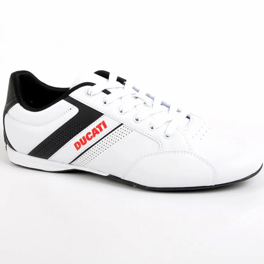 DUCATI Baskets Sneakers Blanc|Homme Baskets, Sneakers