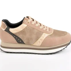 STREET LIFE Baskets Sneakers Femme Beige|Femme Baskets, Sneakers