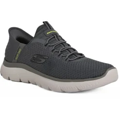 SKECHERS Baskets Sneakers Homme Gris Hands Free Slip-Ins Summits|Homme Baskets, Sneakers