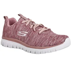 SKECHERS Baskets Sneakers Rose|Femme Baskets, Sneakers