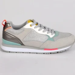 STREET LIFE Baskets Sneakers Gris|Femme Baskets, Sneakers