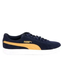 PUMA Baskets Tennis Basses Bleu Marine Smash V2|Homme Baskets, Sneakers