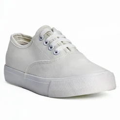 STREET LIFE Baskets / Tennis En Toile Blanc Lacets Elastiques |Femme Baskets, Sneakers