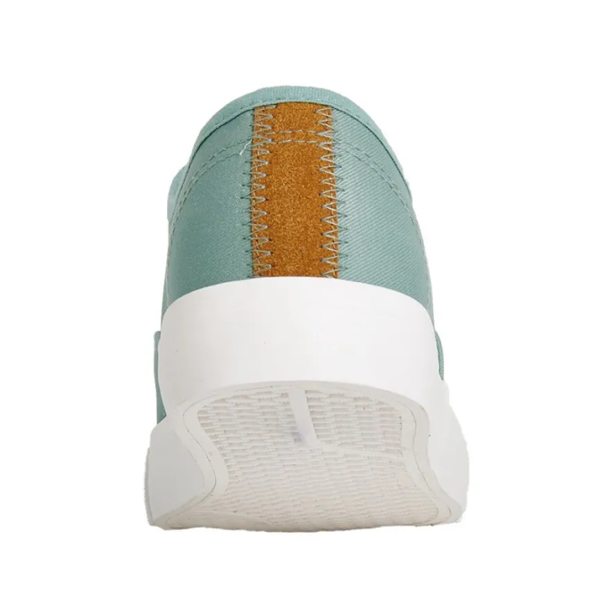 STREET LIFE Baskets / Tennis En Toile Vert Lacets Elastiques |Femme Baskets, Sneakers