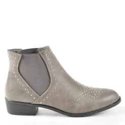 VICE VERSA Boots Avec Elastiques Gris|Femme Boots, Bottines