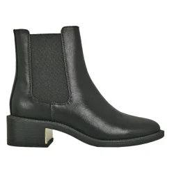 VICE VERSA Boots Chelsea Femme Noir Insert Dore |Femme Boots, Bottines