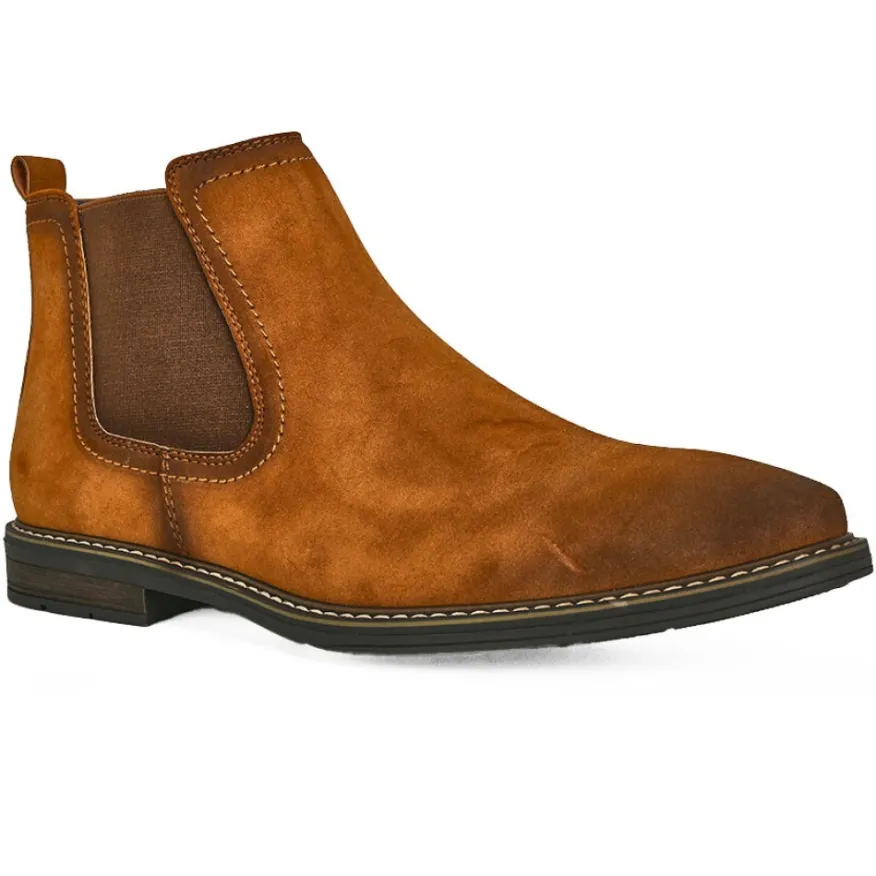 FORTUNATO Boots Chelsea Homme Camel Avec Elastiques |Homme Boots, Bottines