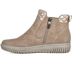RELIFE Boots Confort Femme Nude Avec Elastiques |Femme Chaussures Confort