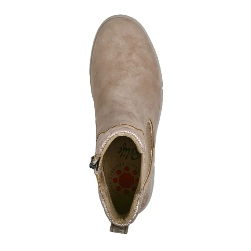RELIFE Boots Confort Femme Nude Avec Elastiques |Femme Chaussures Confort