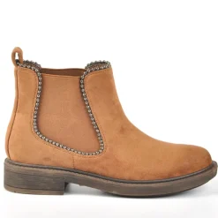 VICE VERSA Boots Femme Avec Elastiques Marron|Femme Boots, Bottines