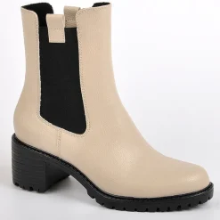 VICE VERSA Boots Femme Ivoire|Femme Boots, Bottines
