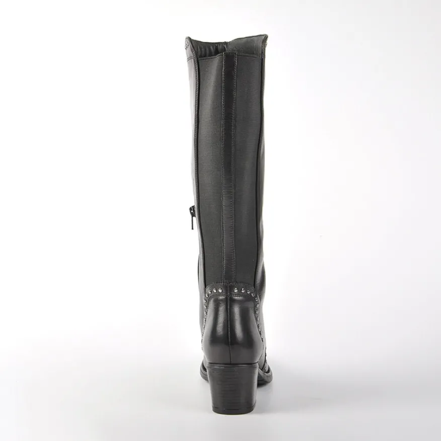 TIPO ALTO Bottes A Talons Avec Elastiques Noir|Femme Bottes, Cuissardes