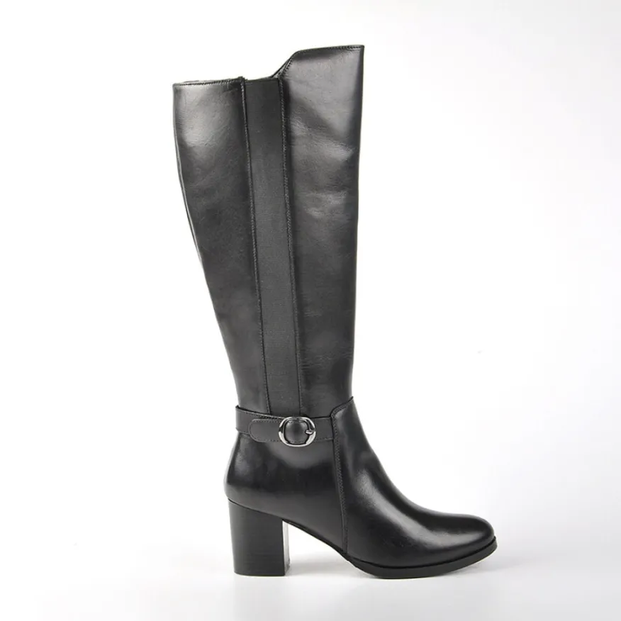TIPO ALTO Bottes A Talons Avec Elastiques Noir|Femme Bottes, Cuissardes
