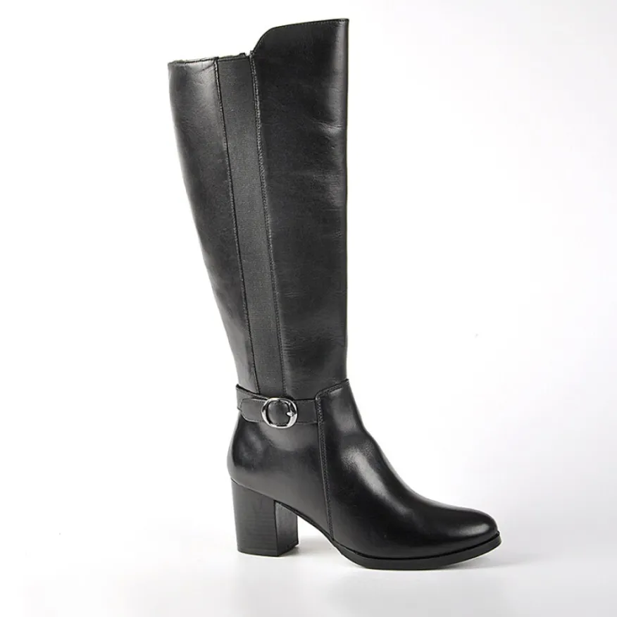 TIPO ALTO Bottes A Talons Avec Elastiques Noir|Femme Bottes, Cuissardes